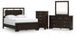 Covetown Queen Panel Bed with Mirrored Dresser and Chest