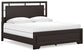 Covetown King Panel Bed with Mirrored Dresser and Chest