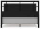 Covetown King Panel Bed with Mirrored Dresser and Chest