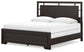 Covetown King Panel Bed with Mirrored Dresser and Chest