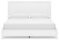 Binterglen California King Panel Bed with Mirrored Dresser, Chest and Nightstand