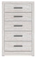 Cayboni King Panel Bed with Mirrored Dresser and Chest