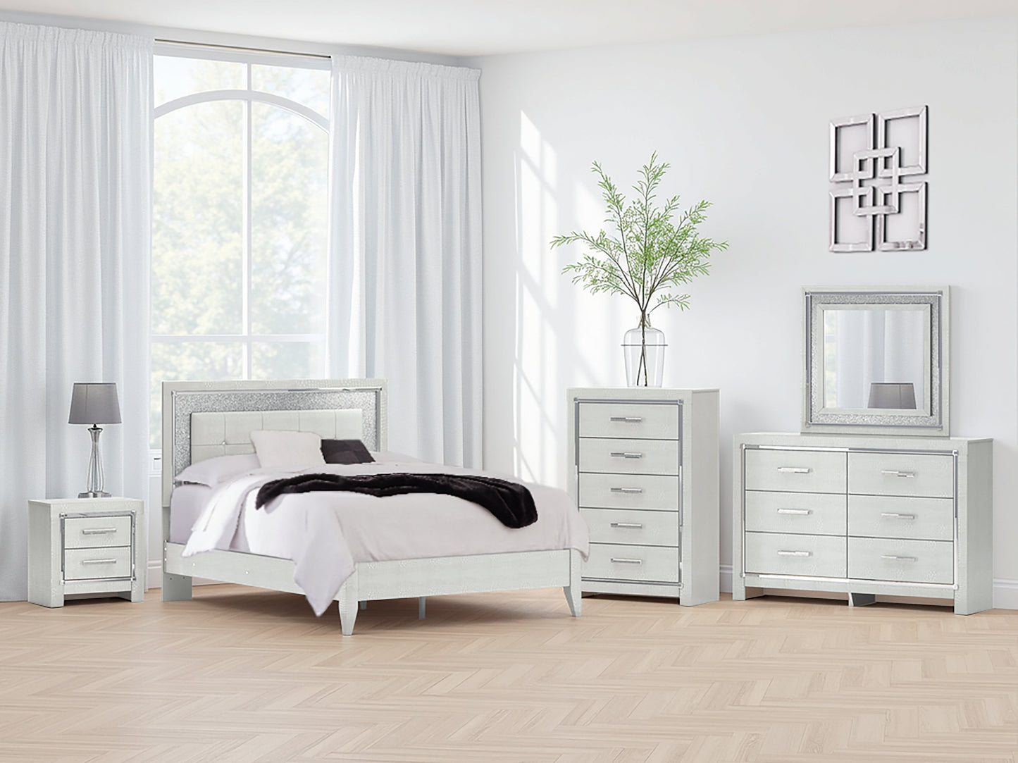 Ashley Express - Zyniden  Upholstered Panel Bed
