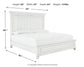 Kanwyn Queen Panel Bed with Mirrored Dresser, Chest and Nightstand
