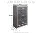 Lodanna Queen Panel Bed with 2 Storage Drawers with Mirrored Dresser and Chest
