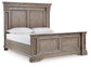 Blairhurst King Panel Bed with Mirrored Dresser, Chest and Nightstand