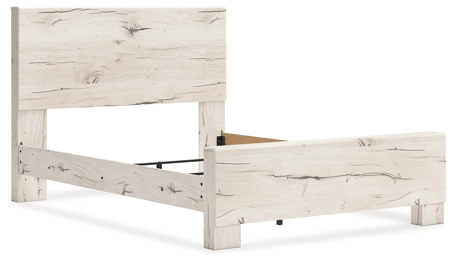 Lawroy Queen Panel Bed with Mirrored Dresser and Chest