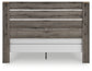Graystorm King Panel Bed with Mirrored Dresser and Chest