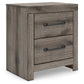 Graystorm Twin Panel Bed with Mirrored Dresser and Nightstand