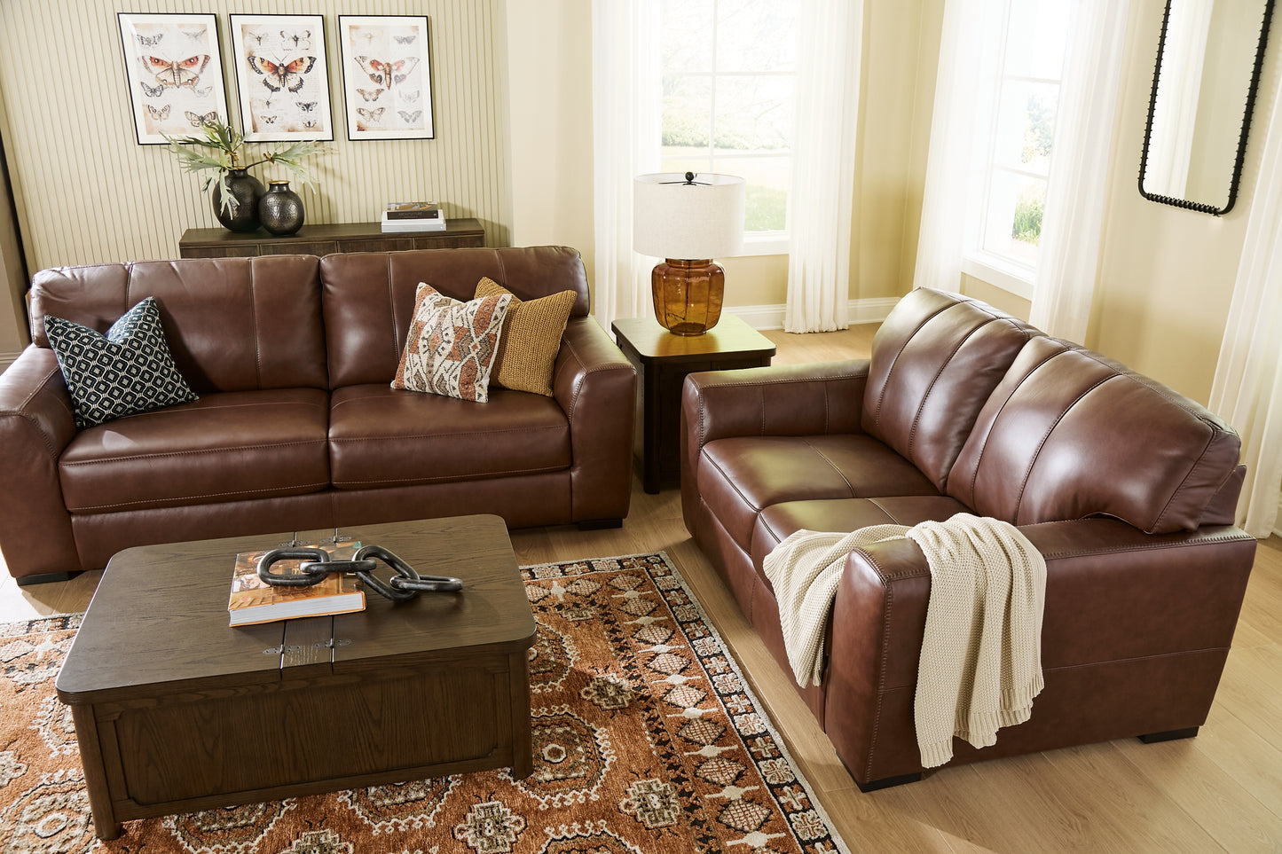 Brogliano Sofa and Loveseat