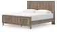 Rusticott King Panel Bed with Mirrored Dresser and Nightstand