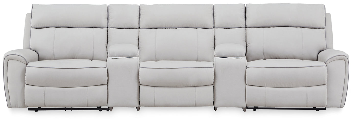 Social Pointe 5-Piece Power Reclining Sectional