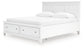 Fortman California King Panel Storage Bed, Dresser and Mirror