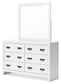 Binterglen Twin Panel Bed with Mirrored Dresser and Nightstand