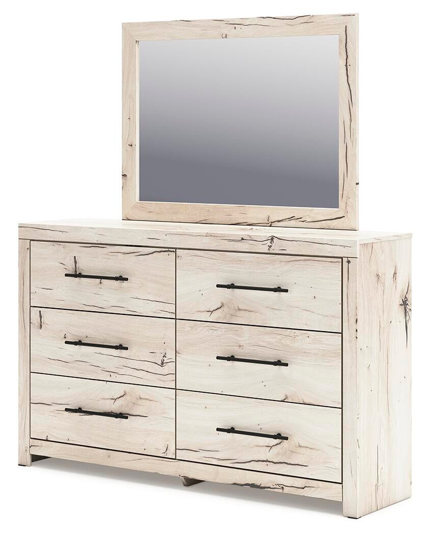Lawroy King Panel Storage Bed, Dresser, Mirror, Chest and Nightstand