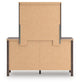 Pamytta Full Panel Platform Bed, Dresser, Mirror and Nightstand