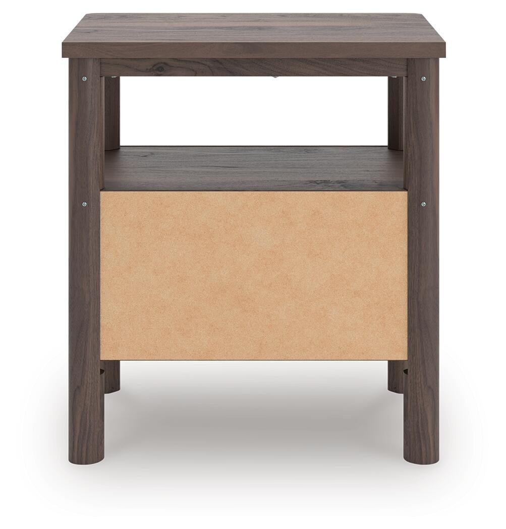 Pamytta Full Upholstered Panel Bed, Dresser, Mirror, Chest and Nightstand