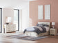 Lawroy Full Panel Storage Bed, Dresser, Mirror and Nightstand