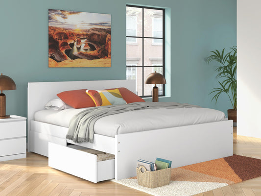 Ashley Express - Onita King Panel Platform Bed with 2 Side Storage
