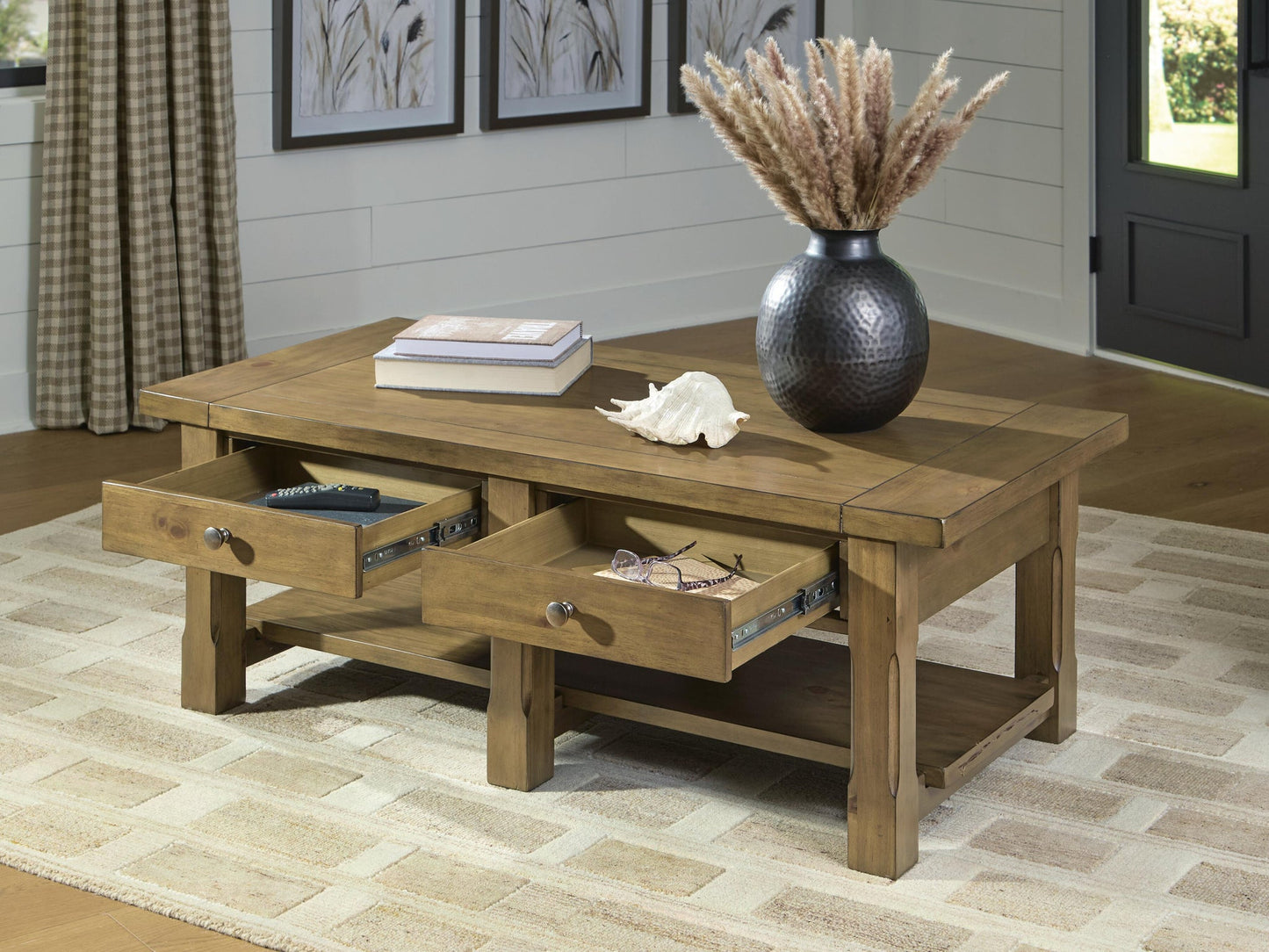 Ashley Express - Vandenmore Rectangular Cocktail Table