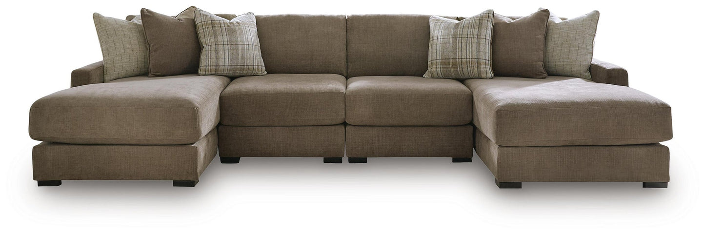 Camellia-Court 4-Piece Double Chaise Sectional