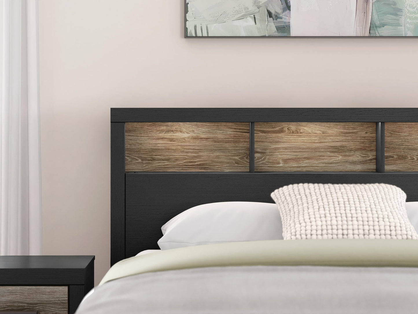 Broachmyn King Bookcase Panel Bed