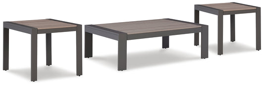 Ashley Express - Tropicava Outdoor Coffee Table with 2 End Tables